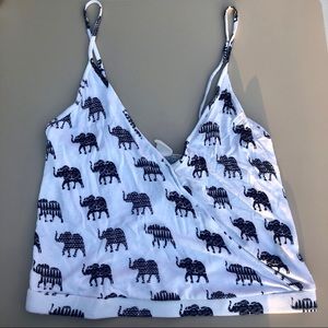 🖤PRICE DROP 🖤 Elephant Crop Tank 🐘🖤